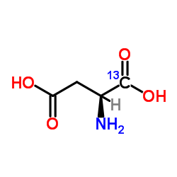 L-Aspartic Acid (1-13C) Structure