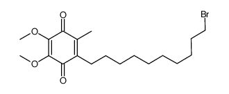 2,5-Cyclohexadiene-1,4-dione, 2-(10-bromodecyl)-5,6-dimethoxy-3-methyl-结构式