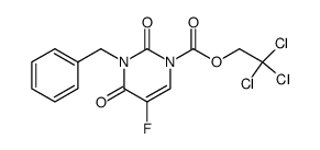2,2,2-trichloroethyl 3-benzyl-5-fluoro-2,4-dioxo-3,4-dihydropyrimidine-1(2H)-carboxylate结构式