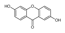 2,6-Dihydroxyxanthone structure