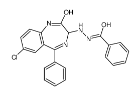 2-(7-Chloro-2-oxo-5-phenyl-2,3-dihydro-1H-1,4-benzodiazepin-3-yl)hydra zide of benzoic acid structure