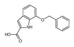 7-phenylmethoxy-1H-indole-2-carboxylic acid Structure