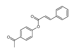 (4-acetylphenyl) 3-phenylprop-2-enoate结构式