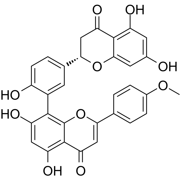 2,3-二氢罗汉松双黄酮A结构式
