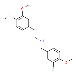 N-(3-CHLORO-4-METHOXYBENZYL)-2-(3,4-DIMETHOXYPHENYL)-1-ETHANAMINE结构式