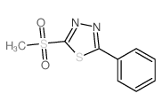 2-methylsulfonyl-5-phenyl-1,3,4-thiadiazole Structure