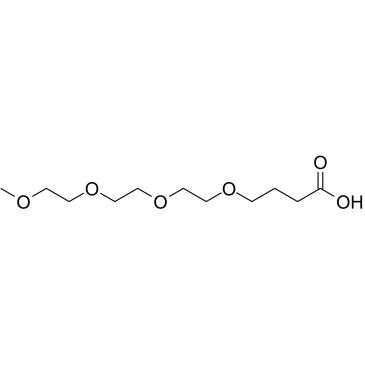 m-PEG4-CH2-acid structure
