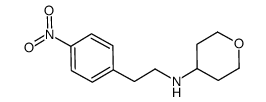 N-(4-nitrophenethyl)tetrahydro-2H-pyran-4-amine Structure