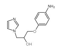 1-(4-氨基苯氧基)-3-(1H-咪唑-1-基)-2-丙醇结构式