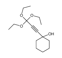 1-(3,3,3-triethoxyprop-1-ynyl)cyclohexan-1-ol结构式
