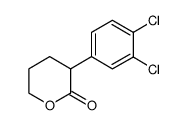 3-(3,4-二氯苯基)-四氢吡喃-2-酮结构式