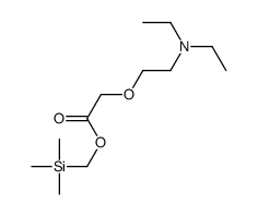 trimethylsilylmethyl 2-[2-(diethylamino)ethoxy]acetate结构式