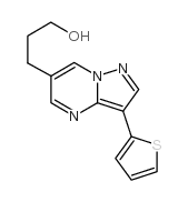 3-(3-噻吩-2-吡唑并[1,5-a]-6-嘧啶)-1-丙醇结构式