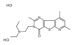 3-[2-(diethylamino)ethyl]-2,7,9-trimethylpyrido[2,3]thieno[2,4-d]pyrimidin-4-one,dihydrochloride Structure