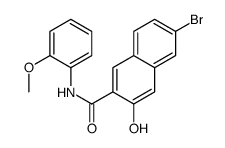 6-bromo-3-hydroxy-N-(2-methoxyphenyl)naphthalene-2-carboxamide Structure