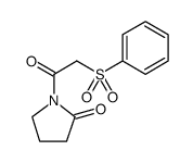 1-(2-(Phenylsulfonyl)acetyl)pyrrolidin-2-one结构式