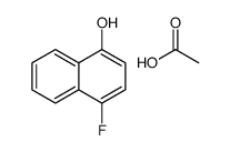 acetic acid,4-fluoronaphthalen-1-ol结构式