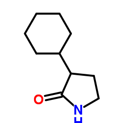 3-Cyclohexyl-2-pyrrolidinone Structure