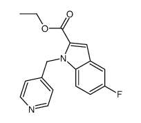 ethyl 5-fluoro-1-(pyridin-4-ylmethyl)indole-2-carboxylate结构式