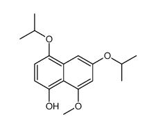 8-methoxy-4,6-di(propan-2-yloxy)naphthalen-1-ol结构式
