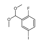 2-氟-5-碘苯甲醛二甲基乙缩醛结构式