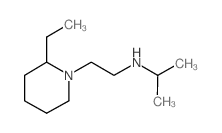 N-[2-(2-乙基哌啶-1-基)乙基]-N-异丙胺结构式