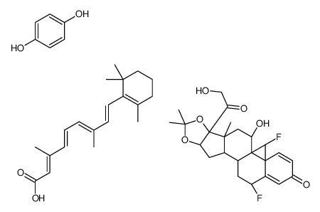 Hydroquinone/tretinoin/fluocinolone cream Structure