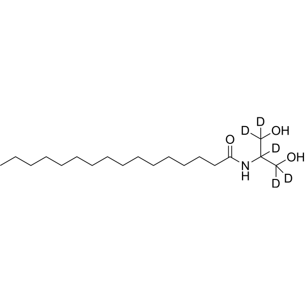 Palmitoyl serinol-d5结构式