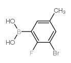 (3-Bromo-2-fluoro-5-methylphenyl)boronic acid Structure