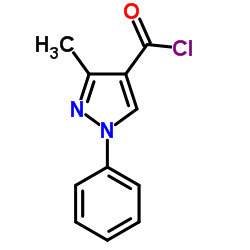 3-Methyl-1-phenyl-1H-pyrazole-4-carbonyl chloride Structure