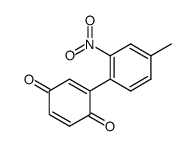 2-(2-nitro-4-methylphenyl)-1,4-benzoquinone结构式