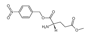 α-p-Nitro-benzyl-γ-methyl-L-glutamat Structure
