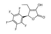 (R)-4-ethyl-3-hydroxy-5-(perfluorophenyl)furan-2(5H)-one Structure