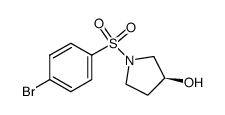 (S)-1-(4-bromophenylsulfonyl)pyrrolidin-3-ol Structure