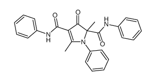 2,5-dimethyl-3-oxo-N2,N4,1-triphenyl-2,3-dihydro-1H-pyrrole-2,4-dicarboxamide结构式