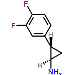 (1R,2S)-REL-2-(3,4-二氟苯基)环丙胺结构式