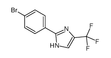 2-(4-溴苯基)-5-(三氟甲基)-1H-咪唑结构式