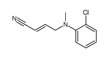 N-methyl-N-(o-chlorophenyl)-4-amino-2-butenenitrile结构式
