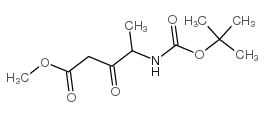4-(N-Boc-氨基)-3-氧代-戊酸甲酯结构式