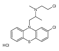 N-(2-chloroethyl)-1-(2-chlorophenothiazin-10-yl)-N-methylpropan-2-amine,hydrochloride结构式
