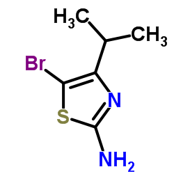 2-氨基-4-异丙基-5-溴噻唑结构式