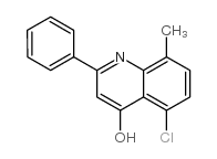 5-Chloro-8-methyl-2-phenyl-4-quinolinol Structure