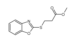 Methyl 3-(2-Benzoxazolylthio)propionate Structure