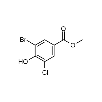 Methyl3-bromo-5-chloro-4-hydroxybenzoate Structure