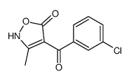 4-(3-chlorobenzoyl)-3-methyl-2H-1,2-oxazol-5-one结构式