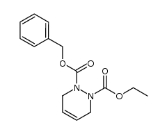 benzyl ethyl 1,2,3,6-tetrahydropyridazine-1,2-dicarboxylate Structure