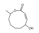 7-hydroxy-2-methyl-2,3,4,5,6,7-hexahydrooxecin-10-one结构式