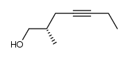 (S)-2-methylhept-4-yn-1-ol Structure