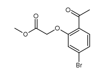methyl 2-(2-acetyl-5-bromophenoxy)acetate Structure