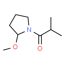 Pyrrolidine,2-methoxy-1-(2-methyl-1-oxopropyl)- (9CI) Structure
